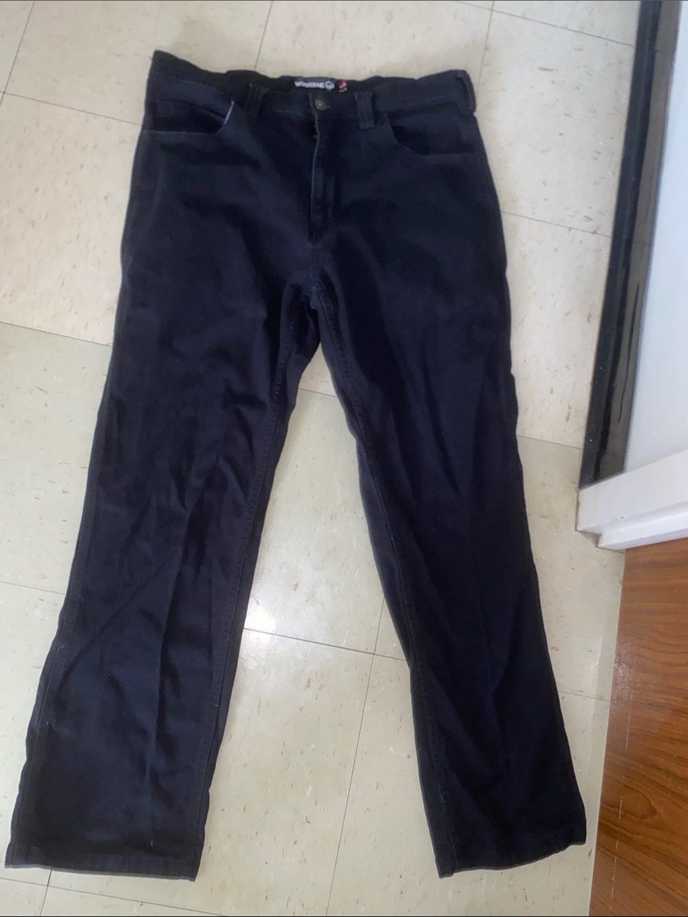 Wolverine black work pants MENS 34X30 straight leg